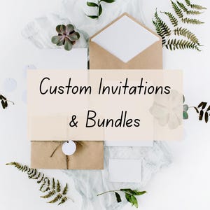 Custom Invitation Add-On | Extra Card, Matching Item, or Additional Revisions | Digital Design Upgrade