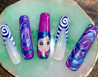 Coraline Gel X Press On Nails