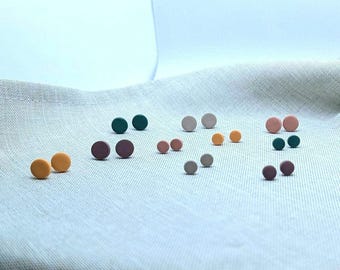 Ronde oorbellen | Oorknopjes | Polymeer | Oorbel | Kleurrijk | Sieraden | Minimalistisch | Allergievriendelijk | Lichtgewicht