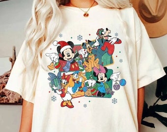 Vintage disney christmas sweatshirt - Etsy