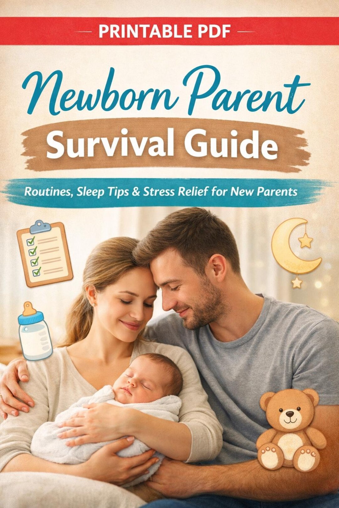 Newborn Survival Bundle – Printable PDF Guides for New Parents | Sleep ...