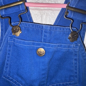 vintage des années 80 Happy Kids bleu salopette taille 2 t