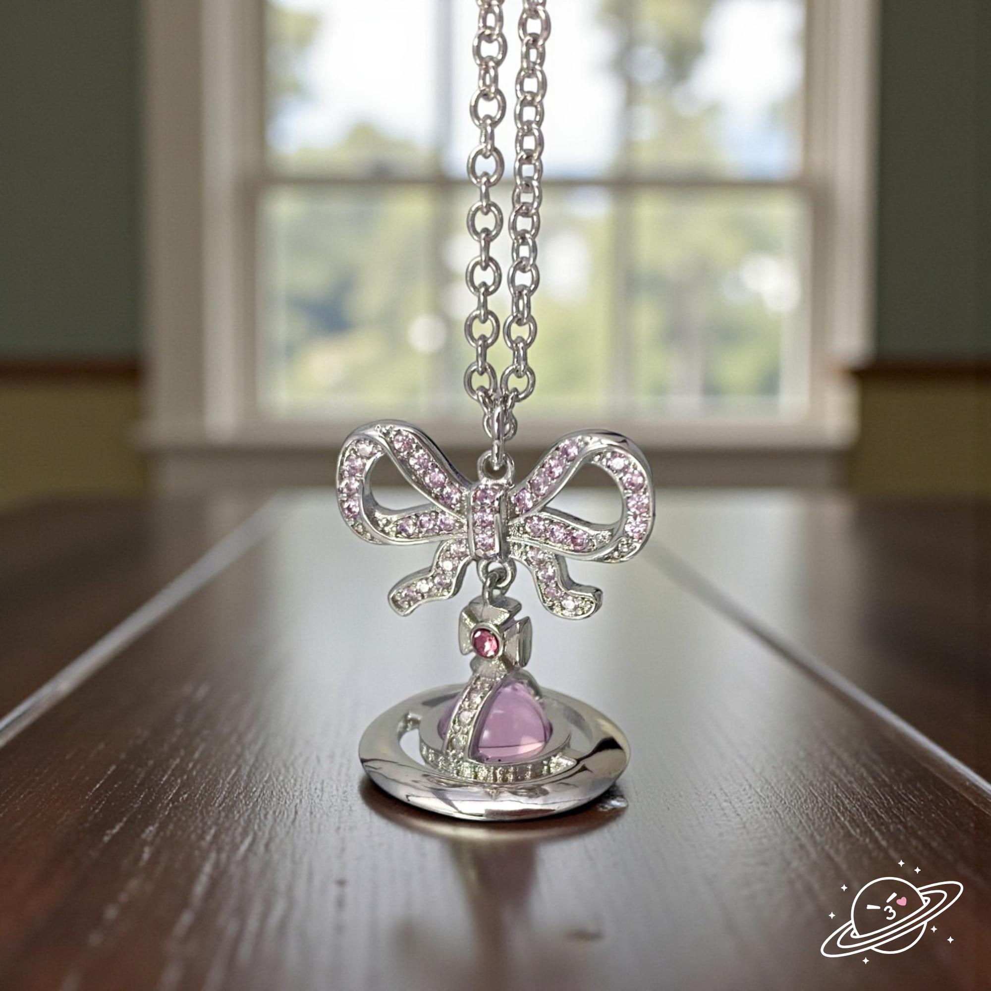 Pink Vivienne Westwood Orb Necklace - Etsy