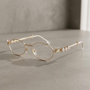 Oval Diamant verschönerte Brille, Korrekturbrille Fashion Eyewear