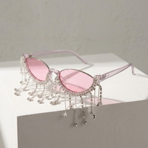 Y2k Rhinestone Sunglasses - Etsy display picture 1