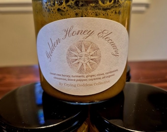 Golden Honey Electuary..rauwe honing met verwarmende specerijen en kruiden