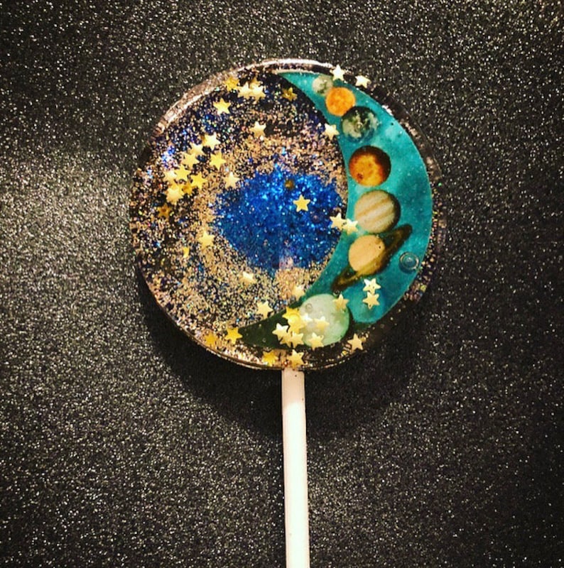 Solar System Galaxy lollipops Hard Candy-Solar | Etsy
