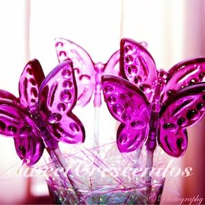 BUTTERFLY Lollipops Hard Candy Favors Perfect for your Garden Party image 1