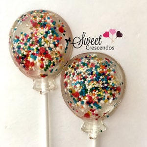 Birthday Balloon Lollipops Birthday Lollpops Kids Party Favors image 1