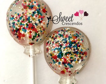 Birthday  Balloon Lollipops- Birthday Lollpops- Kids Party Favors