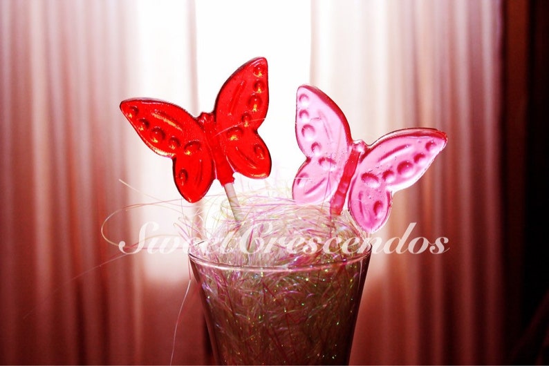 BUTTERFLY Lollipops Hard Candy Favors Perfect for your Garden Party image 5