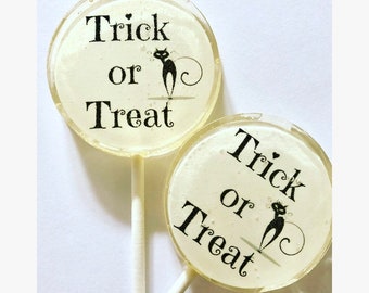 Halloween Trick or Treat Lollipops/ Hard Candy- Lollipops- Halloween- Halloween Party- Birthday- Fall- Autumn- Trick or Treat