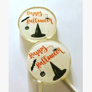 10 Halloween Witches Hat Lollipops – Edible Party Favors