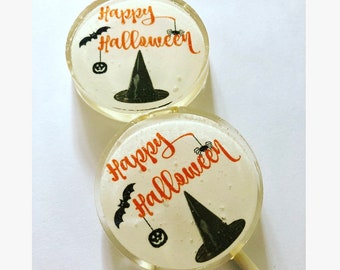 Halloween Witches Hat lollipops- Hard Candy- Halloween- Halloween Party- Birthday- Autumn-Fall- Witches Hat