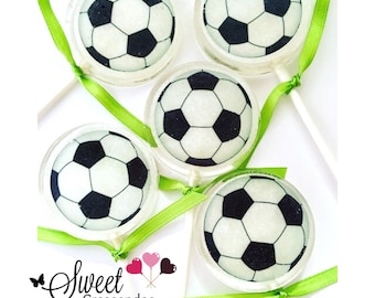 10 Soccer Ball Lollipops – Vegan, Gluten-Free Party Favors
