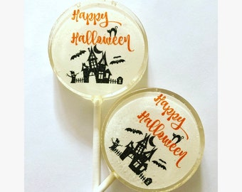 Halloween Haunted House Lollipops-Bonbons durs- Fête d’Halloween - Anniversaire-Automne- Automne -Faveurs