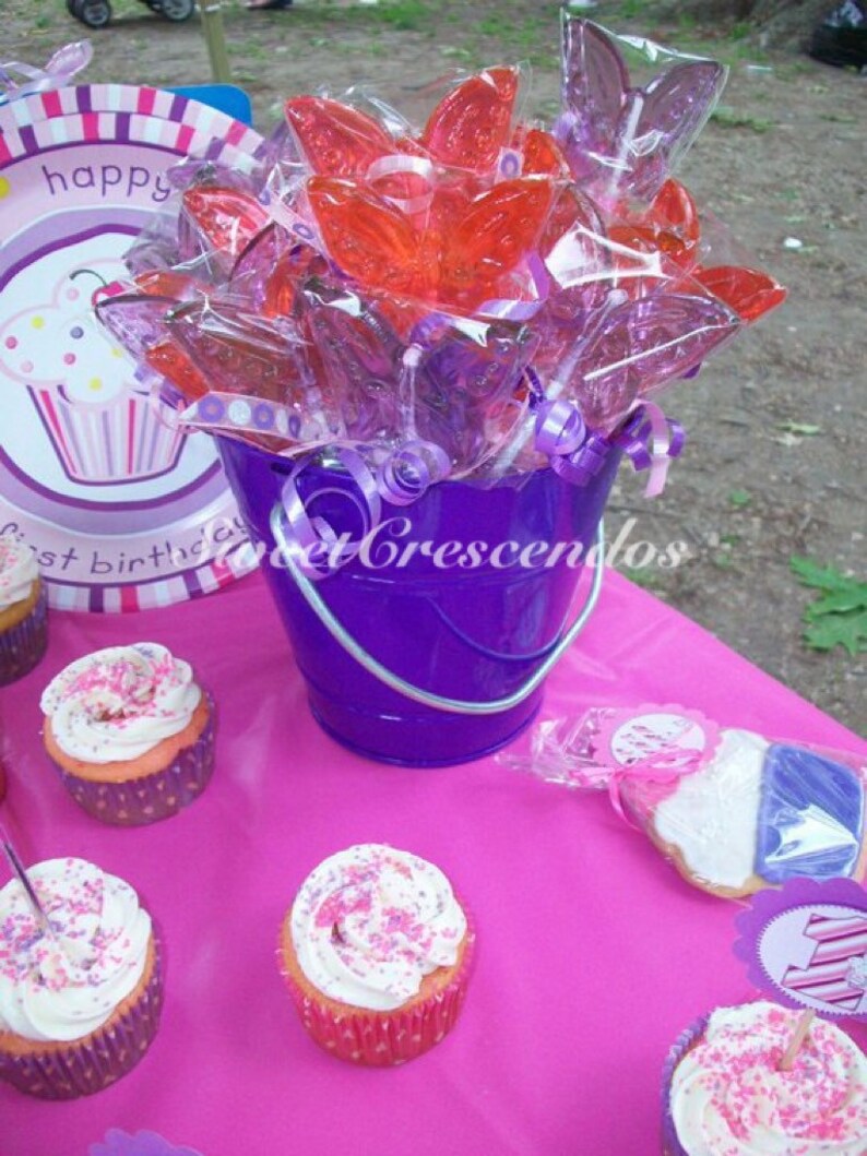 BUTTERFLY Lollipops Hard Candy Favors Perfect for your Garden Party image 4