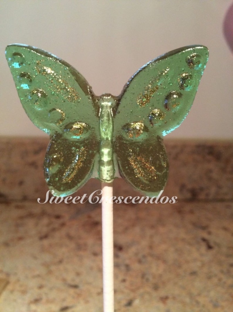 BUTTERFLY Lollipops Hard Candy Favors Perfect for your Garden Party image 3