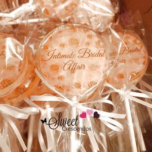 Wedding Lollipop Hard Candy Lollipop-Candy Wedding Favors Bridal Shower Party Favors Birthday Favors Save the Date Personalized image 3