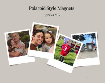 Polaroid Style Photo Magnets