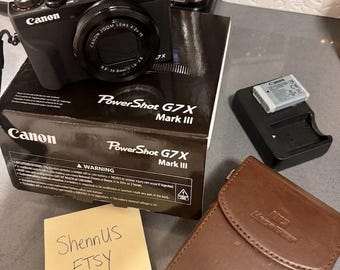Canon PowerShot G7 X Mark III 20.1MP 4.2x Zoom Digital Camera w/ Accessories
