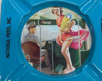 Vintage Pinup Girl Ashtray - Etsy