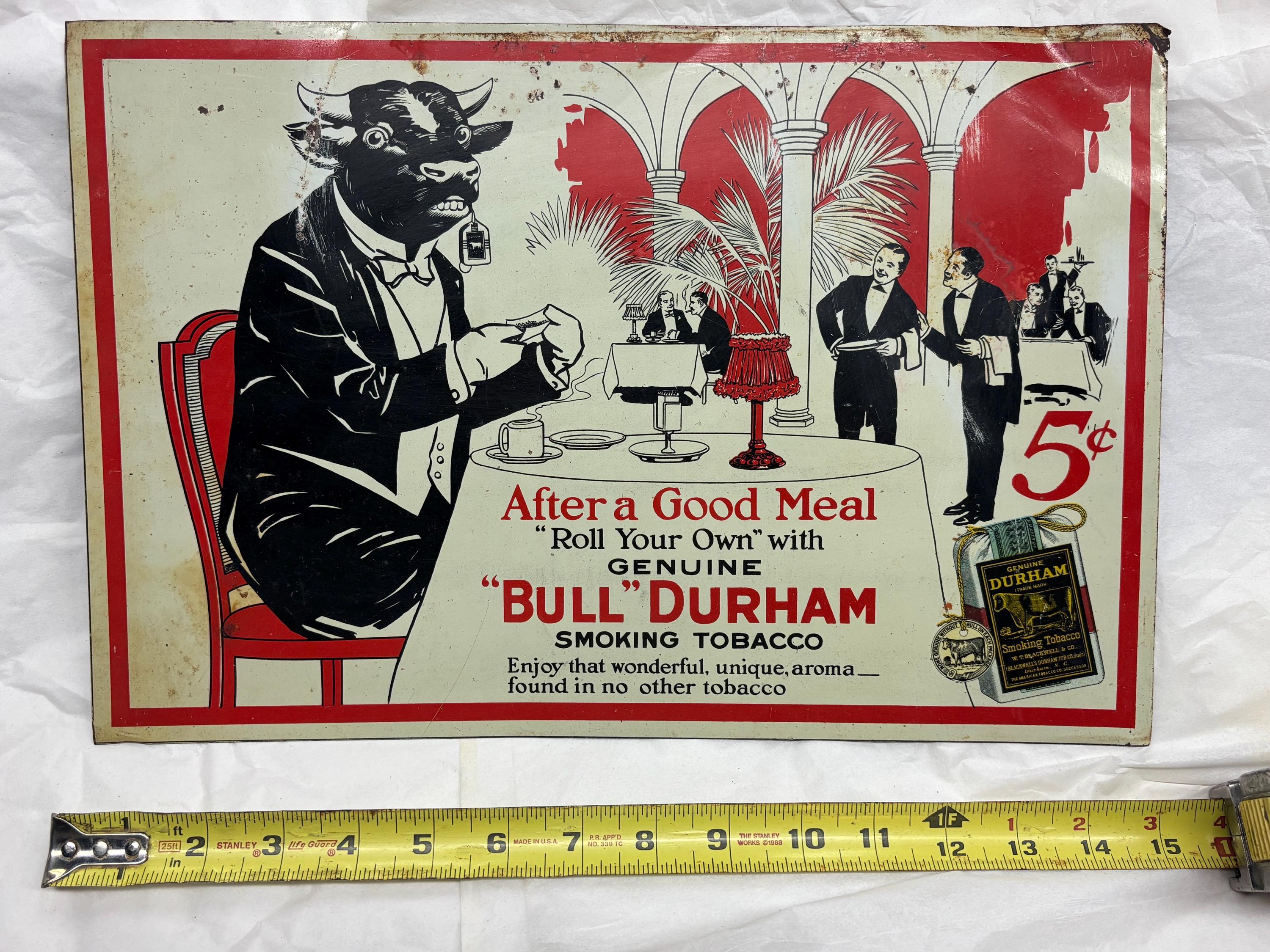 bull durham tobacco history Our Bull" Durham tobacco ad in