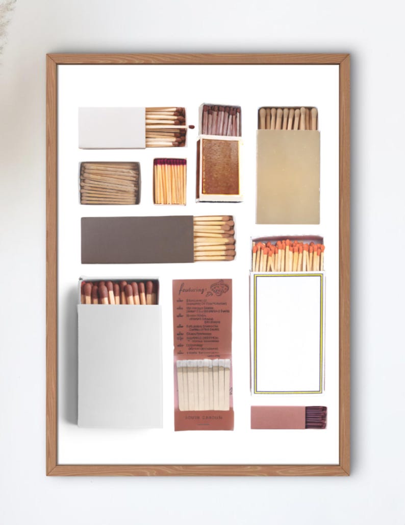 Matchboxes Background Aesthetic Blank Matchbox Art | PNG File | Trendy Cool Girl Aesthetic ...