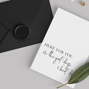 Carte de voeux et enveloppe vierges bien-être de demoiselle d'honneur pour demoiselle d'honneur / SAINT-VALENTIN / GALENTINES