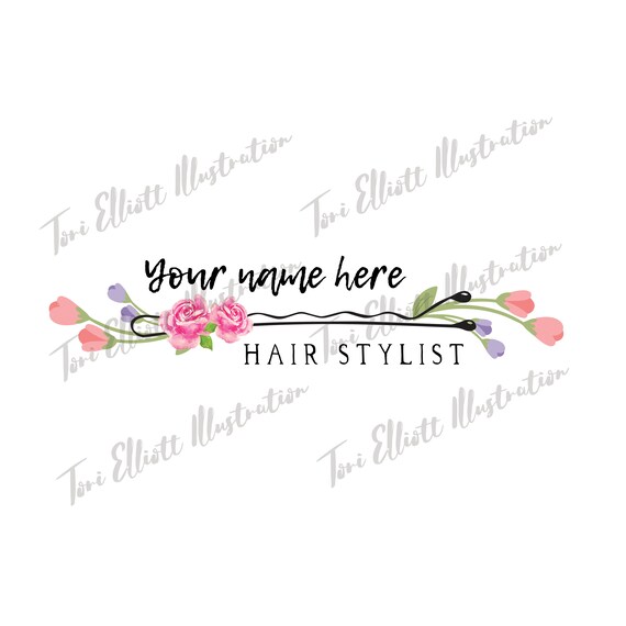 Bespoke Logo Design One Of A Kind Design For A Hairdresser Etsy