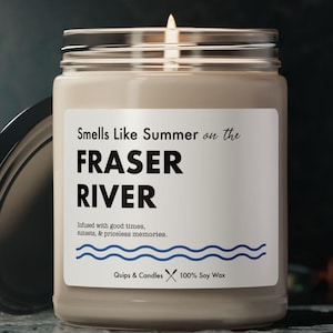 River Candle - Smells Like Summer on The Fraser River - Fraser River, Colorado- River Life Gift / River Home Decor