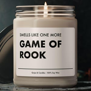 Presente Rook - Cheira como mais um jogo de Rook - Vela engraçada Rook, presente para jogador Rook / jogo de cartas
