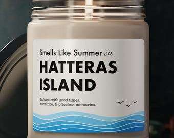 Hatteras Island Candle - Smells Like Summer op Hatteras Island - Woondecoratie kust / cadeau - Hatteras Island (North Carolina)