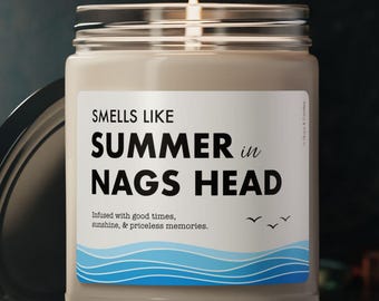 Nags Head Candle - Smells Like Summer in Nags Head - Coastal Home Decor / Outer Banks Gift - Nags Head, North Carolina