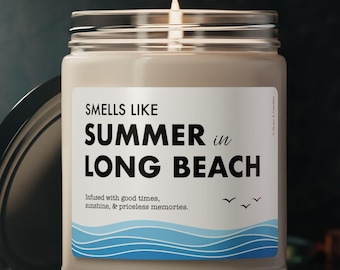 Long Beach Kerze - Riecht nach Sommer in Long Beach - Home Decor / Geschenk - Long Beach, New York