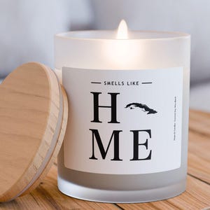 Cuba Candle - Smells Like Home - Cuba Map / Country Silhouette Candle, Cuba Gift and Home Decor