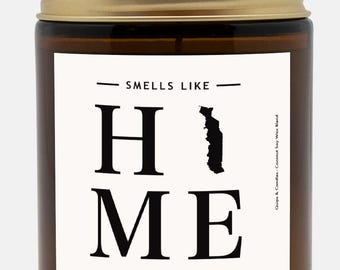 Togo Candle - Smells Like Home - Togo Map / Country Silhouette Candle, Togo Gift and Home Decor
