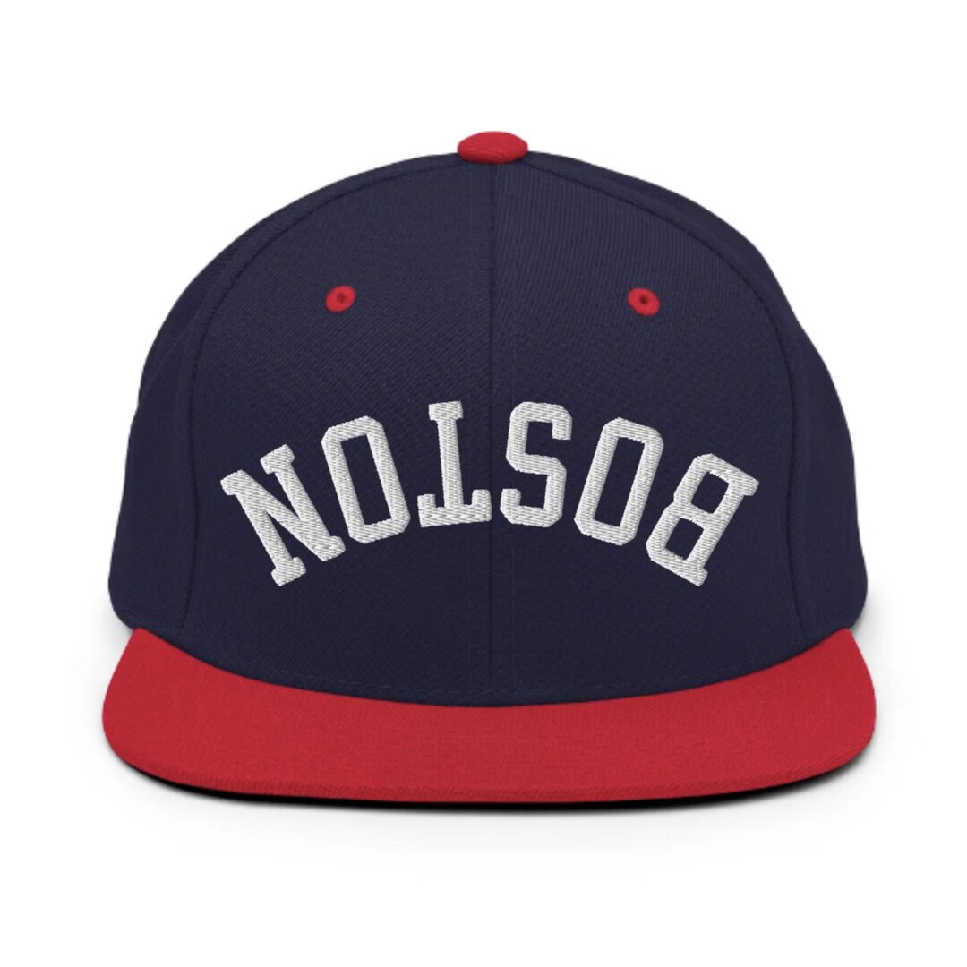 Boston Upside Down Hat - Custom Embroidered Boston Hat, Inverted City ...