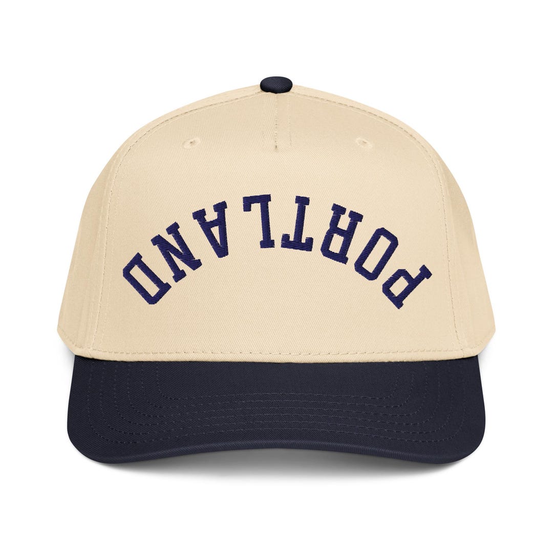 PORTLAND Upside Down Hat - Custom Embroidered Portland Hat, Inverted ...