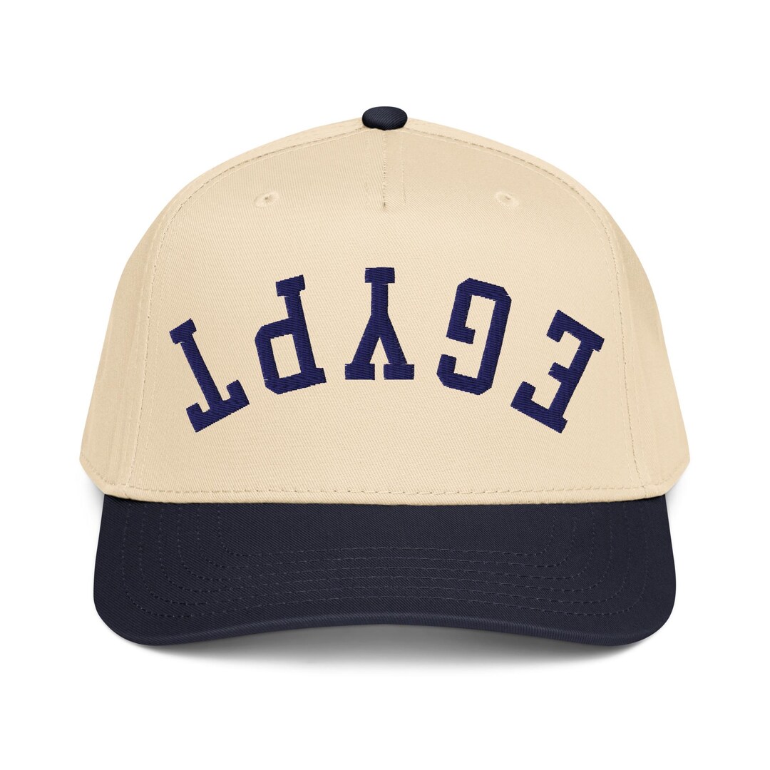 EGYPT Upside Down Hat - Custom Embroidered Egypt Hat, Inverted Country ...
