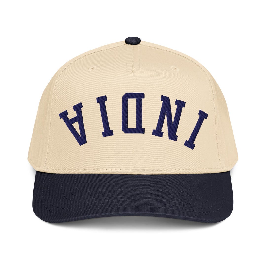INDIA Upside Down Hat - Custom Embroidered India Hat, Inverted Country ...