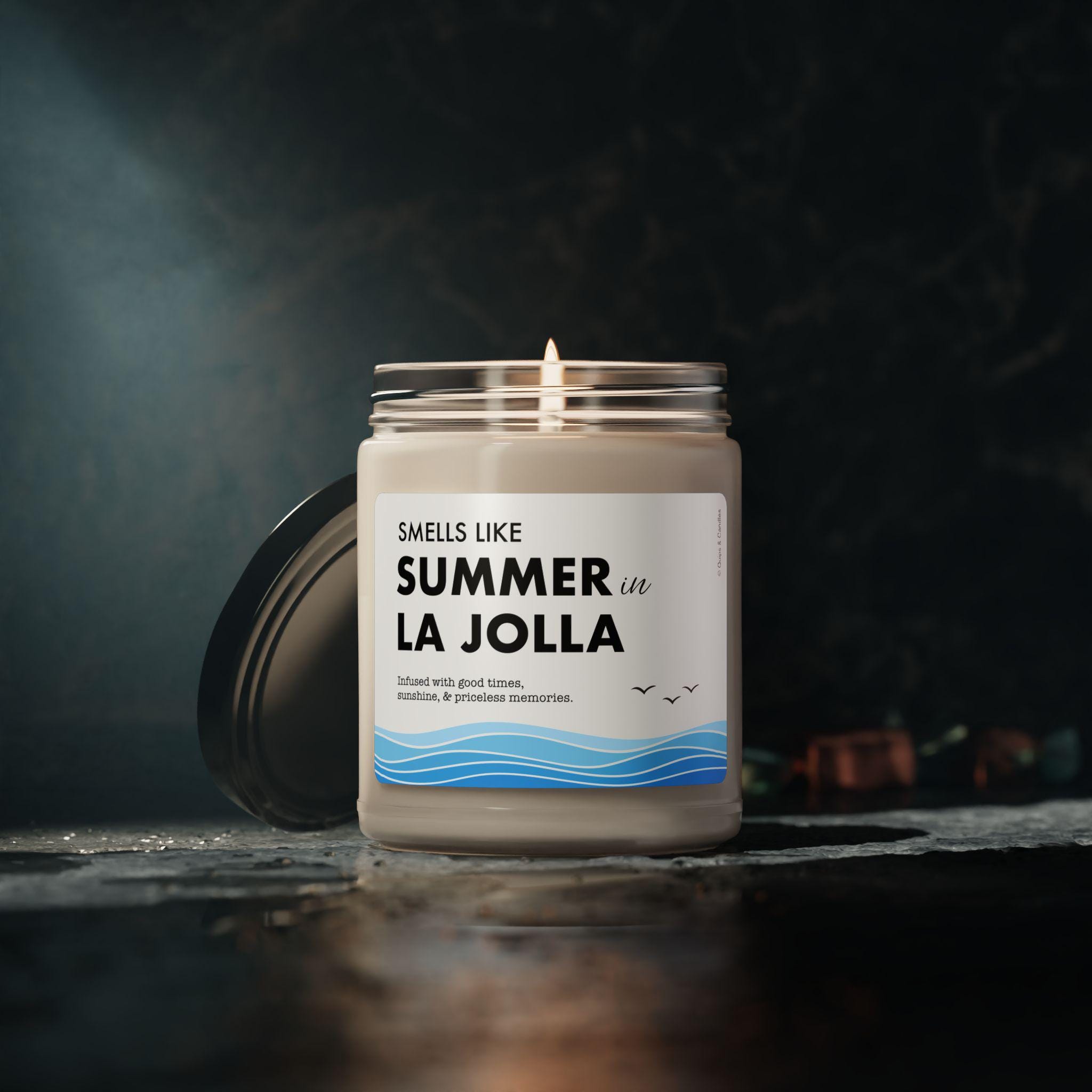 La Jolla Candle - Smells Like Summer in La Jolla - Beach Lover Gift, Coastal Home Decor - La Jolla, California