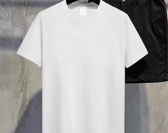 Enfärgad vit t-shirt unisex