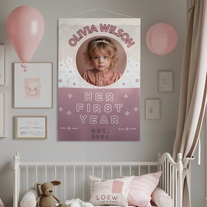 Custom Birthday Banner, Personalised Birthday Name Flag, Birthday Banner, Fabric Sign, Fabric Birtday Sign, Birthday Boho Wall Art, Linen