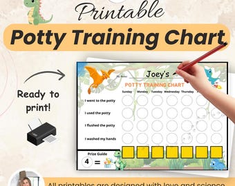 Potty Chart Printable Potty Training Chart Motivation Potty Training Sticker Chart For Children Kids Reward Chart For Boys Instant Download