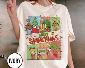 Vintage Merry Grinchmas Shirt, Grinchmas Christmas Shirt, Grinchmas Shirt, Funny Christmas Gift for Family, Holiday Women Shirt