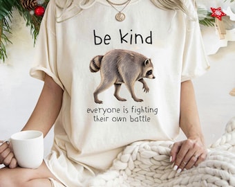 Be Kind Jimothy Raccoon Graphic Tee, Everyone Fighting Own Battle Shirt, I Believe in Jimothy Shirt, Viral Seattle Raccoon Shirt