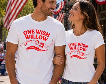 One Wish Willow T-Shirt, One Wish Willow Box T-Shirt, Horror Movie Graphic Tee Obsession, Couple Tee