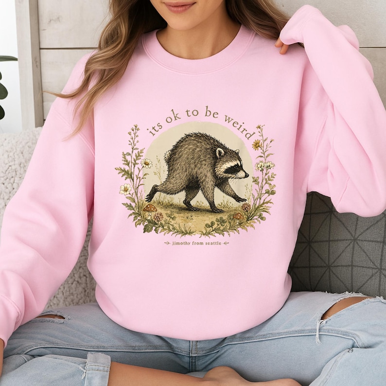 Jimothy Raccoon Its Ok To Be Weird Shirt, I Believe in Jimothy Shirt, Viral Seattle Raccoon Shirt, Funny Meme Tee, Trending Jimothy Shirt image 3