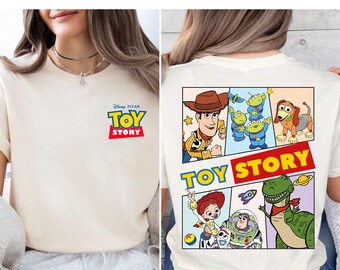 Two Side Disney Toy Story Shirt, Comfort Color Toy Story Family T-Shirt, Woody Buzz Disney Family Matching Tee, WDW Magic Kingdom Shirt
